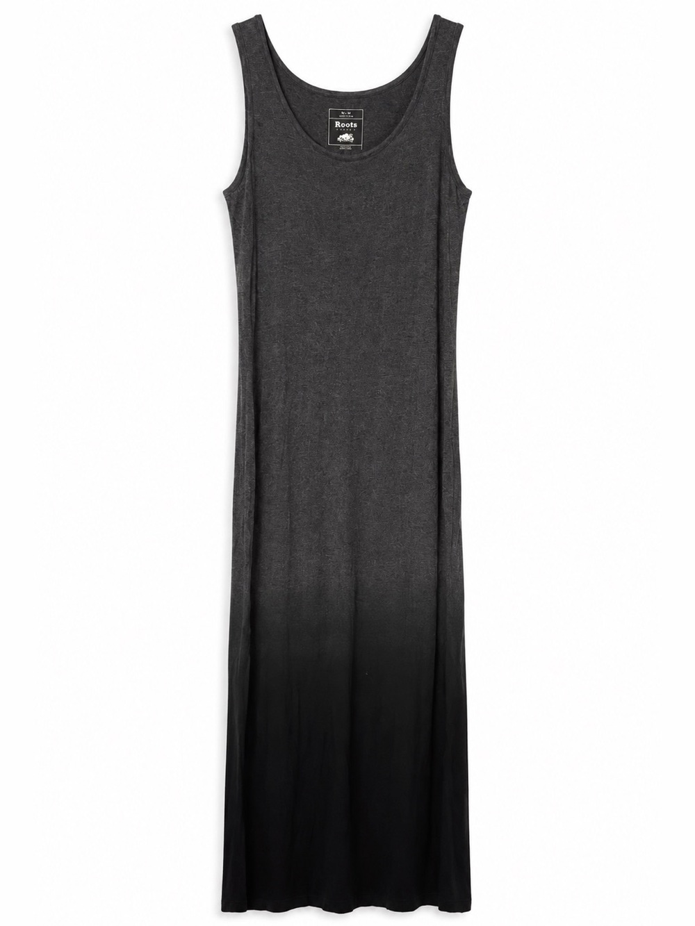 Roots Women’s Charcoal to Black Ombre Sleeveless Maxi Dress | M